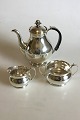 Cohr Silver plated Coffee Service. Measures: Coffee Pot 18 cm / 7 3/32 in. Sugar Bowl 7 cm / 2 ...
