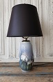 Royal 
Copenhagen 
unique - Art 
Nouveau table 
lamp, 
beautifully 
decorated with 
white ...