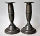 Pair of antique pewter candle sticks, 19th century Stamped: PIR - OST. Height: 20.5 cm. ...