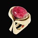 Bræmer-Jensen - 
Denmark. 14k 
Gold Ring with 
Tugtupite. 
1960s.
Designed and 
crafted by ...