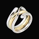 Georg Jensen. 
18k White & 
Yellow Gold 
Ring - Magic 
#1314 - 53mm.
White Gold 
outer Ring and 
...