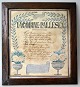 Remembrance of 
Jacobine 
Pallesen, dated 
July 1865, 
Denmark. 
Watercolor on 
cardboard. 21 x 
18 ...