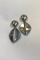 Georg Jensen 
Sterling Silver 
Ear Clips No 
380B Measures 6 
cm(2.36 in) 
Combined weight 
16.8 gr ...