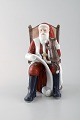 Rare Royal Copenhagen porcelain figurine. Santa Claus with cat. Model number 
042.
