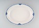 Royal Copenhagen blue painted Princess large oval dish in porcelain. 
Model Number 628.