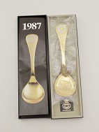 Georg Jensen gold-plated sterling silver spoon year 1987