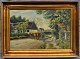 Jørgensen, 
Willer (1897 - 
1956) Denmark: 
Scene from 
Sørup. Signed 
in 1940. Oil on 
canvas. 41 x 
...