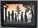 Schmitz, Franz 
Liborius (c. 
1762 - 1827): 
Family scene 
"Family piece". 
Silhouette 
clip. 37 x 55 
...