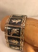 Silver 
bracelet.
with oxidized 
silver and 
motifs of 
Budda, Temple 
dancers and ...
