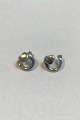 Georg Jensen 
Sterling Silver 
Artist Heart 
Ear Studs 2002 
- Regitze 
Overgaard 
Measure 1.5 cm 
...