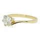 A diamond ring, 1,08 ct. mounted in 18k gold
