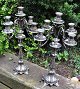Pair of 5 armed 
candelabra, 
silver-plated, 
20th century 
Rococo style. 
Silver plated 
metal. H: 54 
...