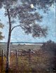 French, John 
(1869 - 1957) 
England / 
Denmark: 
Evening. Oil on 
canvas. Signed 
in 1923. 40 x 
31 ...