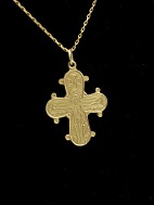 18 carat gold necklace with Dagmar cross sold