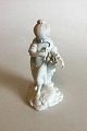 Royal Copenhagen Bisque Figurine of Gilr with Sheaf and Sickle