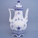 Royal Copenhagen, blue fluted full lace; A coffee pot of porcelain #1202