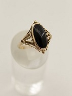 14 carat gold ring size 61 with carnelian sold