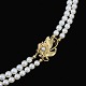 Georg Jensen. 
Double-Strand 
Pearl Necklace 
with 18k Gold 
Lock #305
Designed by 
Georg Jensen 
...