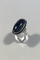 Georg Jensen 
Sterling Silver 
Ring No 46E 
with Hematite 
Stone. Ring 
Size 51 / US 
5½. Weighs 25.6 
...
