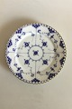 Royal 
Copenhagen Blue 
Fluted Full 
Lace Lunch 
Plate with Gold 
No 1091. 
Measures 22 cm 
/ 8 21/32 in.