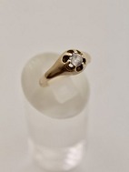 14 carat gold ring size 58 with zircon