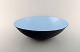 Large Krenit bowl by Herbert Krenchel. Black metal and light blue enamel. 
1960/1970