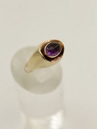 14 carat gold ring size 55 with amethyst. sold