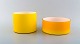 Kastrup / 
Holmegaard. A 
pair of large 
bowls in yellow 
opaline glass. 
danish design, 
1960's.
In ...