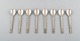 Georg Jensen Parallel. Set of eight tea spoons in sterling silver. 
