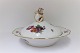 Royal 
Copenhagen. 
Saxon flower. 
Round covered 
dish. Height 16 
cm. Diameter 27 
cm. Produced 
...