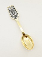 A Michelsen gold plated sterling silver Christmas spoon 1973
