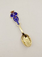 A Michelsen gold plated sterling silver Christmas spoon 1974