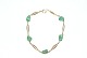 Elegant Gold 
Bracelet with 
green Turkish 
stone 14 carat
Piston 585
Length 20 cm
Nice and well 
...