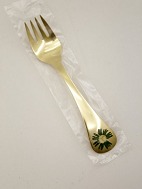 Georg Jensen gilded sterling silver year 1982 children's fork