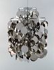 Verner Panton 
(1926-1998). 
"FUN 2DA" 
pendant / 
ceiling lamp 
with circular 
nickel-plated 
discs, ...