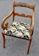 Late Empire 
armchair, 19th 
century 
Denmark. 
Mahogany. With 
fabric. H: 86 
cm. W: 54 cm. 
D.: 42 cm.