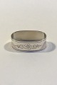 Danish Silver Napkin Ring with flower