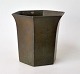 Just Andersen 
six sided cup, 
20th century 
Denmark. 
Patinated 
metal. Stamped: 
Just A no. 22. 
H.: ...