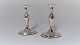 Silver 
candlesticks. 
(830). Height 
11 cm. For 
small candles.