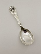 Cohr  silver serving spoon 23.5 cm. with lodge motif