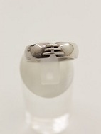 Sterling silver ring size 56