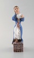 Dahl Jensen porcelain figurine. Tea girl. Model number 1326. 1st factory 
quality. 1920/30