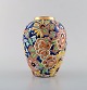 Boch Freres Keramis, Belgium. Large hand painted art deco ceramic vase.