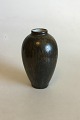 Royal Copenhagen Vase with brown glaze. Designed by Carl Frederik Ludvigsen