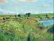 Hindevad, 
Marius (1885 - 
1977) Denmark: 
Summer 
landscape. Oil 
on canvas. 
Signed: 
Monogram 1944. 
...