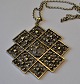 Norwegian 
costume 
necklace in 
silver, 20th 
century, 
filigree. 
Stamp: A.. 
Øines. 6 x 6 
cm. With ...