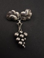 Georg Jensen. Moonlight Grapes, sterling silver brooch