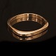 Herman Sierbøl, Denmark: A 8kt gold bangle. Size inside: 5,8x5,4cm. W: 12,6gr