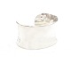 Georg Jensen: Sehr breiter Sterlingsilber Armband. #566A. Breite innen: 6,2cm. 
G: 93gr