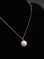 835 silver necklace with pearl